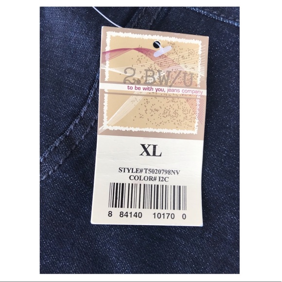 👛 NWT 2 BW/U Skinny Jeans with Elastic Band XL - Picture 5 of 6